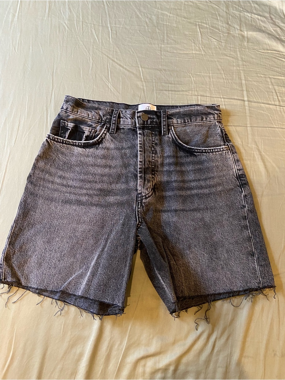 Anine Bing Black cut off shorts